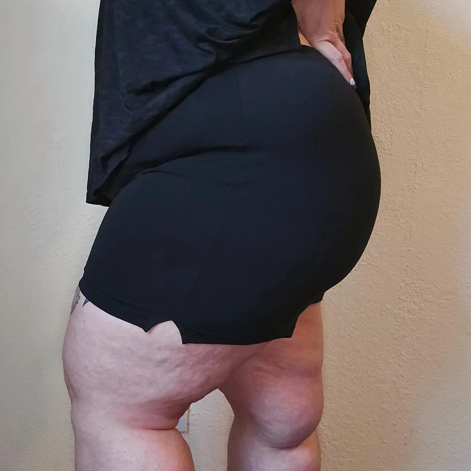 Organic Cotton Femme Boxer Shorts - Black - Image 11