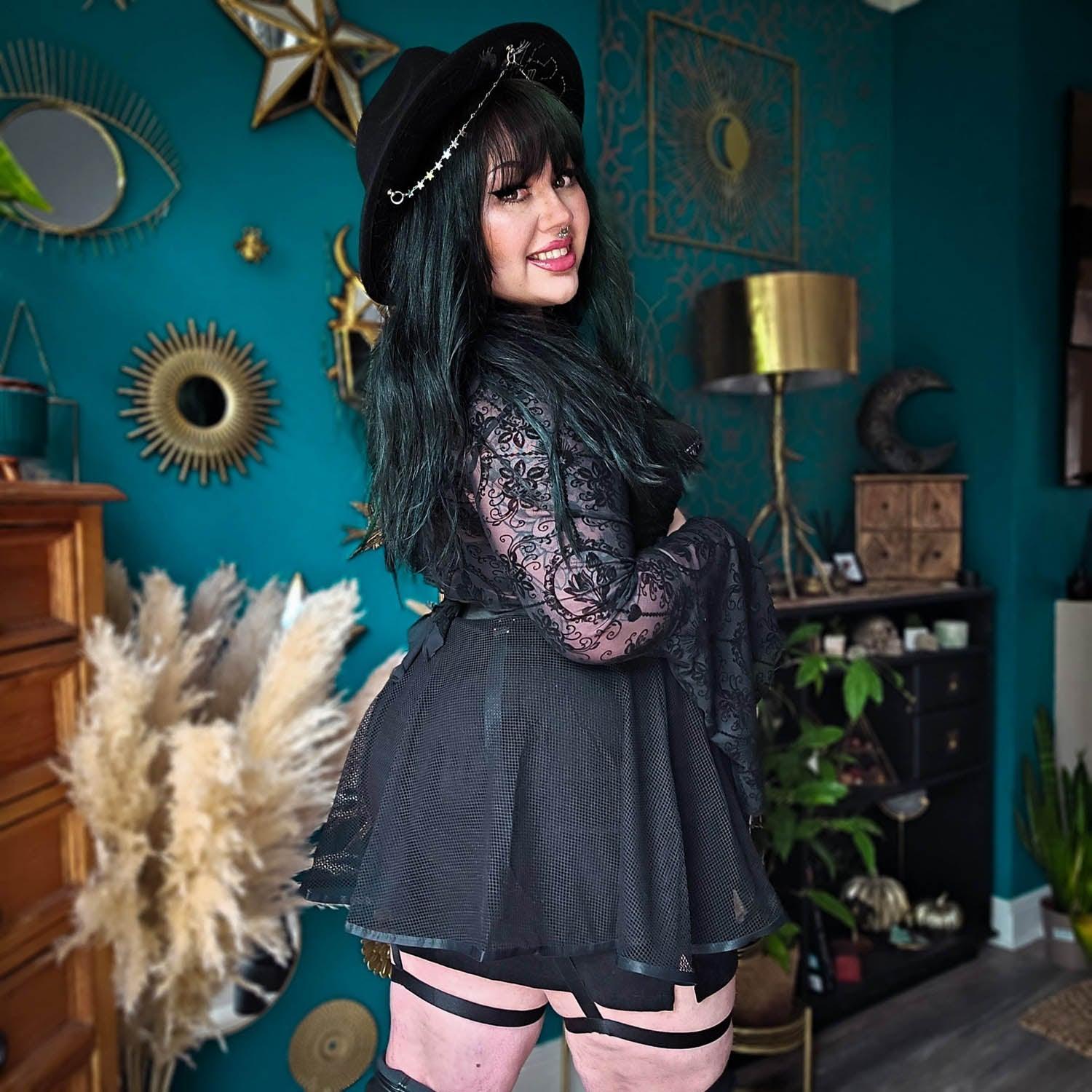 Strapped In Fishnet Skirt - Image 13