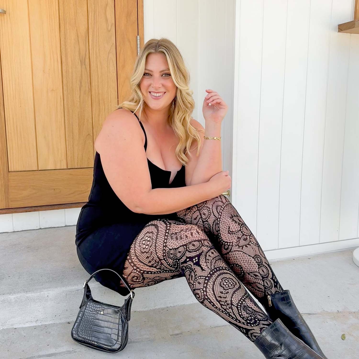 Fishnets - Botanic - Black - Image 12