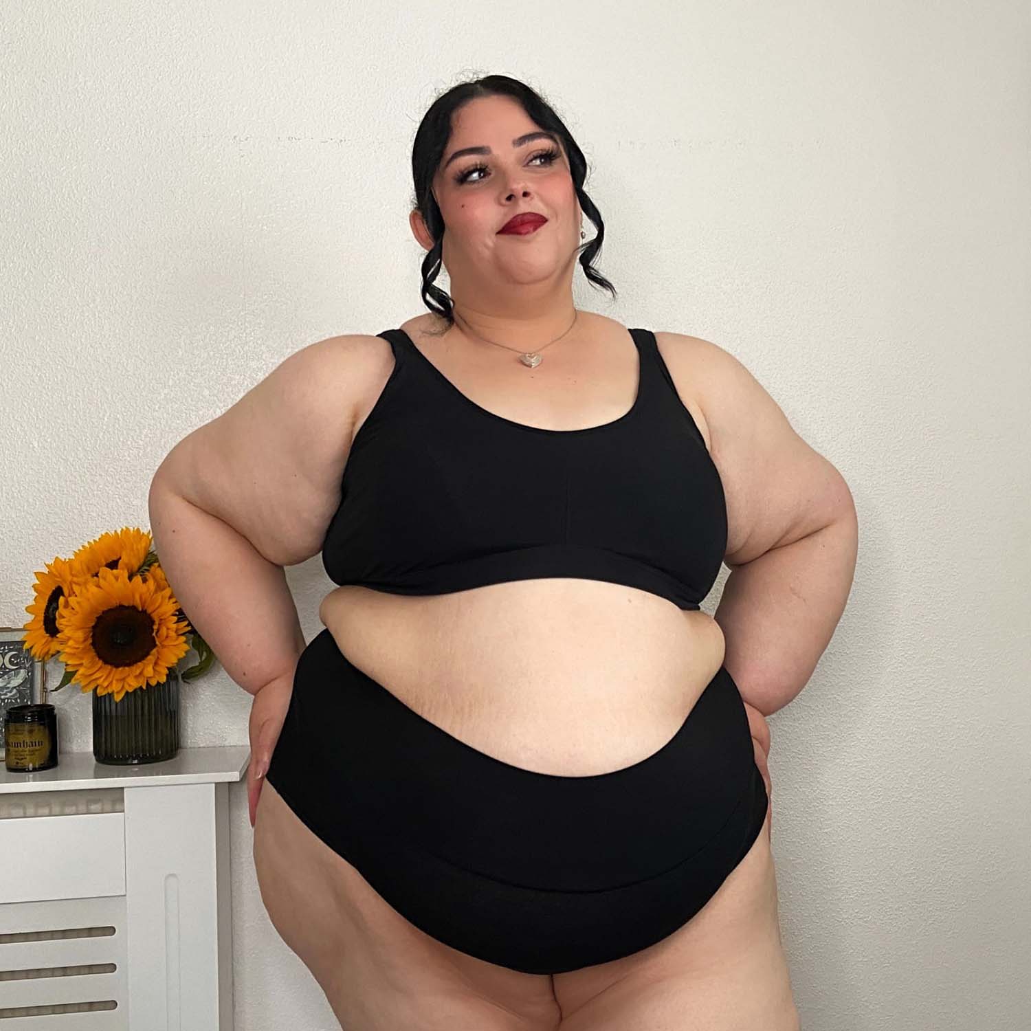 Organic Cotton Full Brief Panties - Black - Image 7