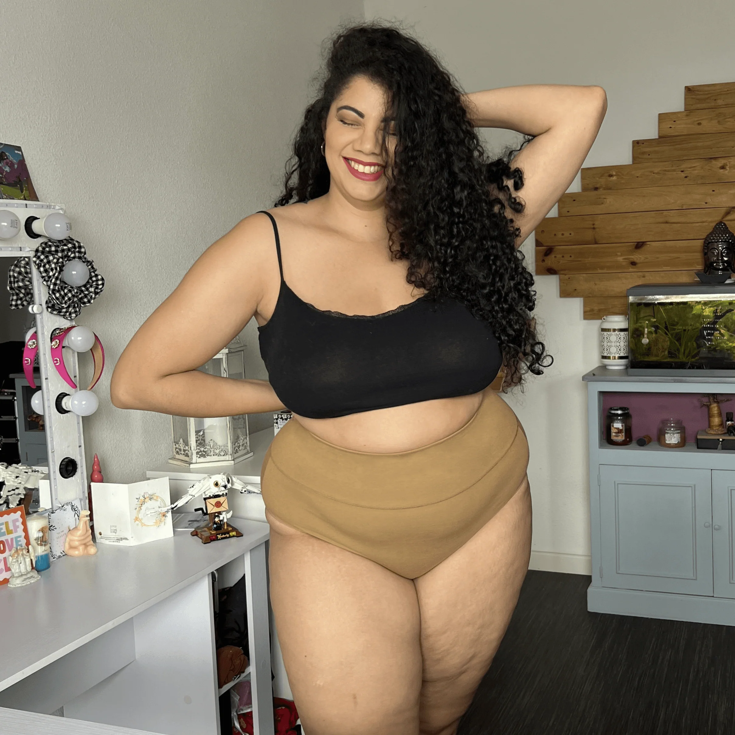 Organic Cotton Full Brief Panties - Caramel - Image 3
