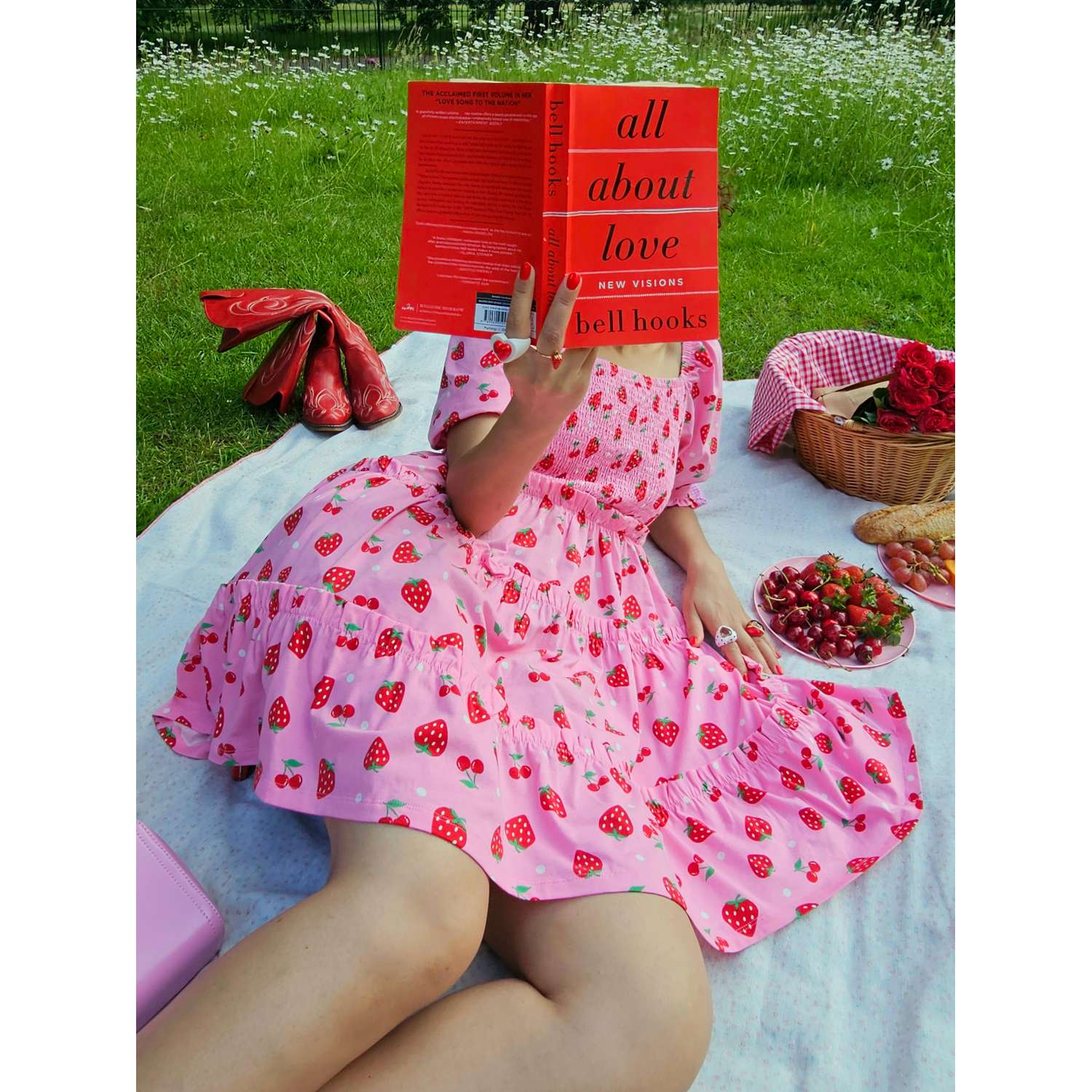 Strawberry Jersey Mini Dress - Image 22