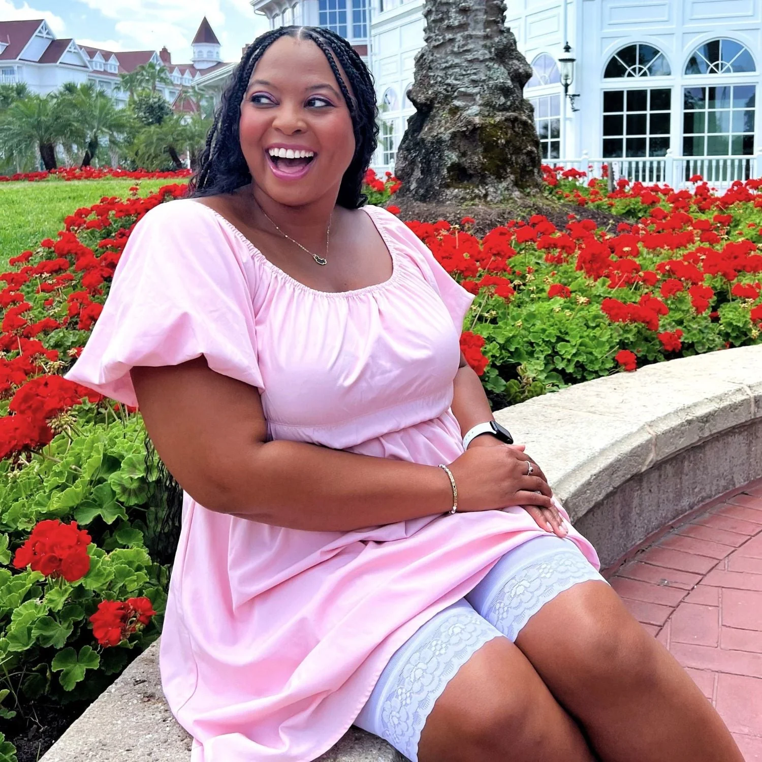 Lace Stay Cool Chub Rub Shorts - White - Image 32
