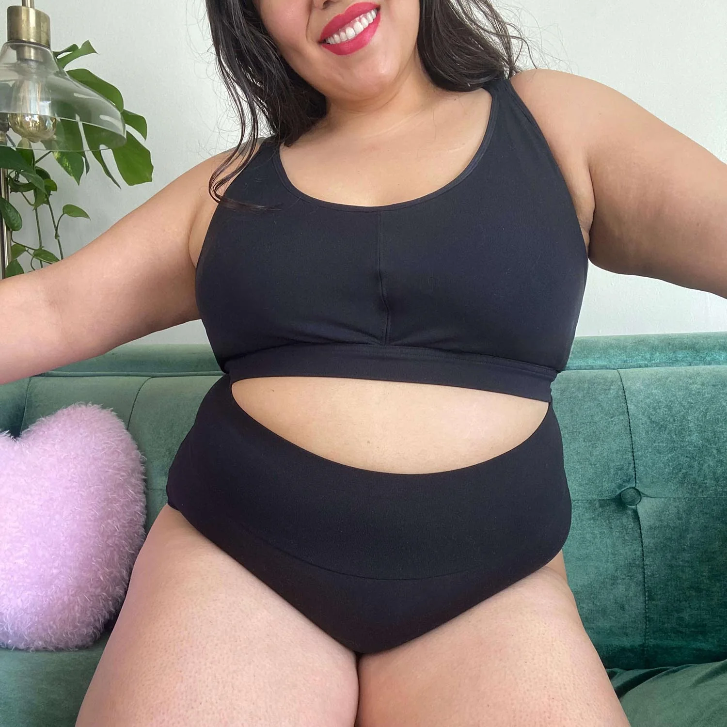 Organic Cotton Lacey Super High Waist Panties - Image 8