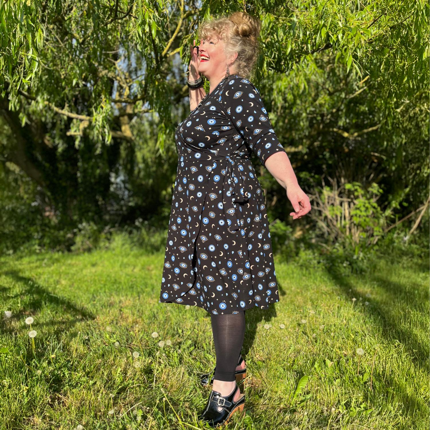Malocchio Wrap Dress - Image 9