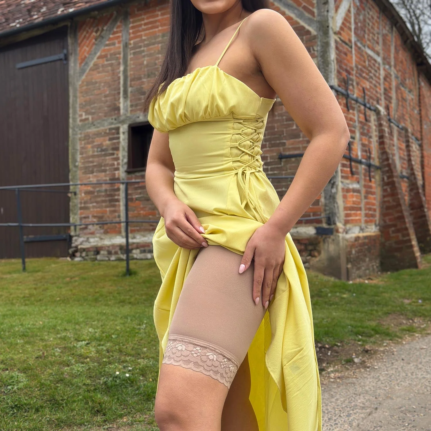 Lace Stay Cool Chub Rub Shorts - Blissful - Image 17