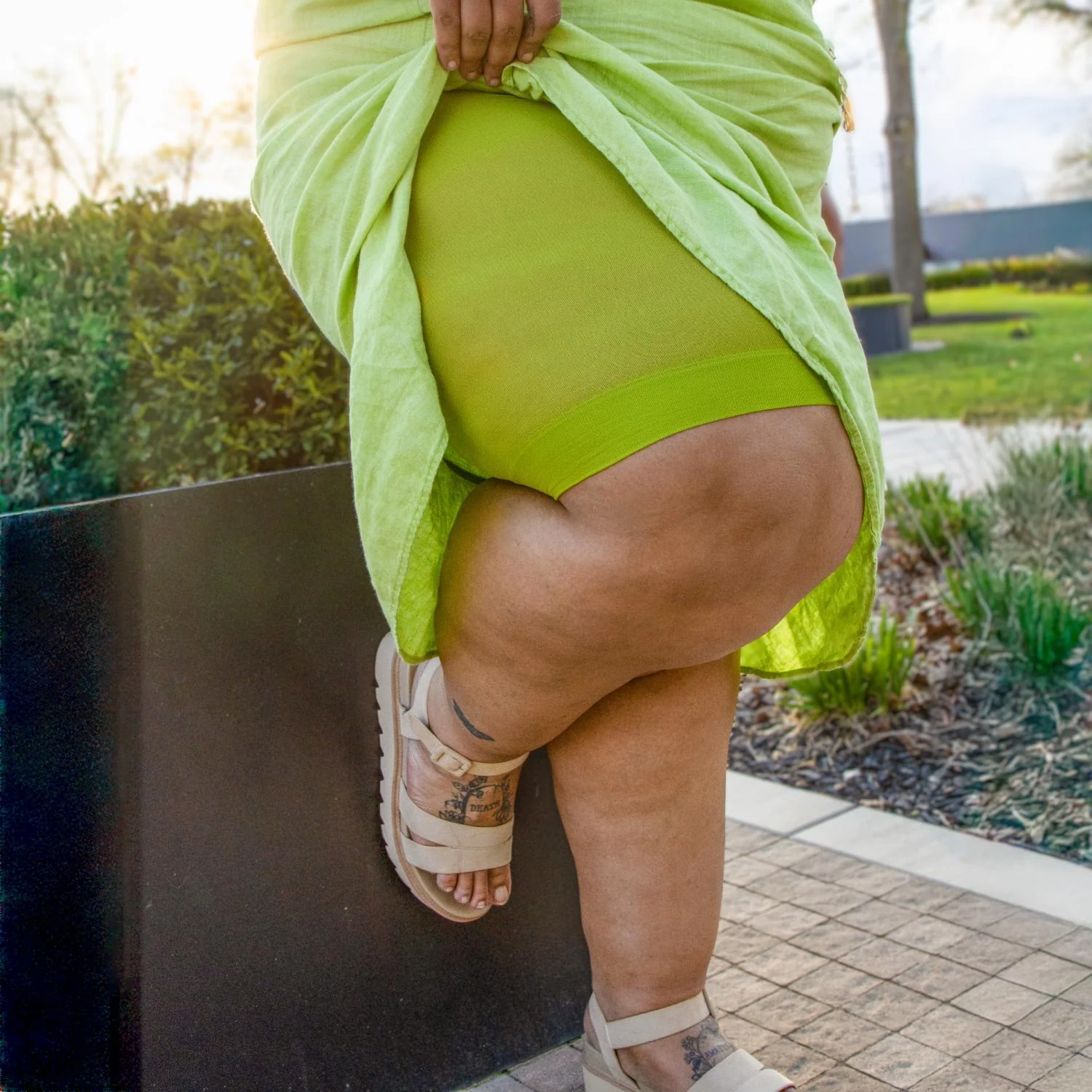Stay Cool Chub Rub Shorts - Lima Bean Green - Image 11